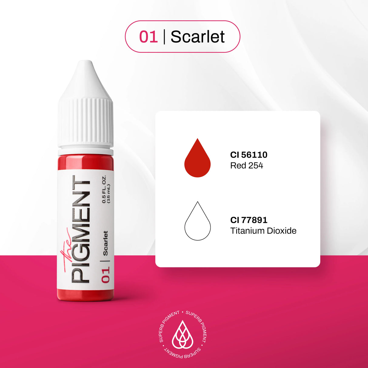 The Pigment 01 Scarlet Pigment (15ml) - BVShop