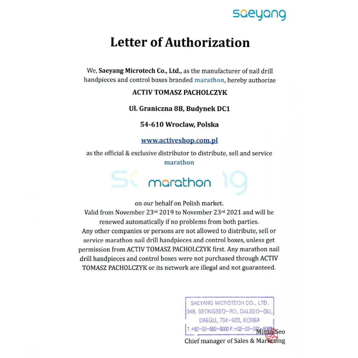 Saeyang Nail Drill Marathon N7 + M40ES + ES6 + FS60 - BVShop