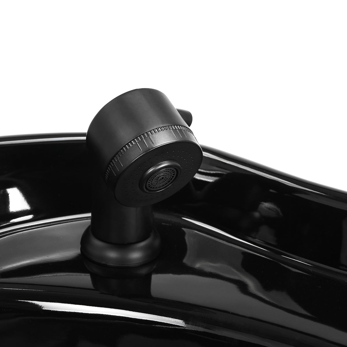 Gabbiano Vitoria brown hairdressing wash unit with sink and chair, designed for professional salon use.