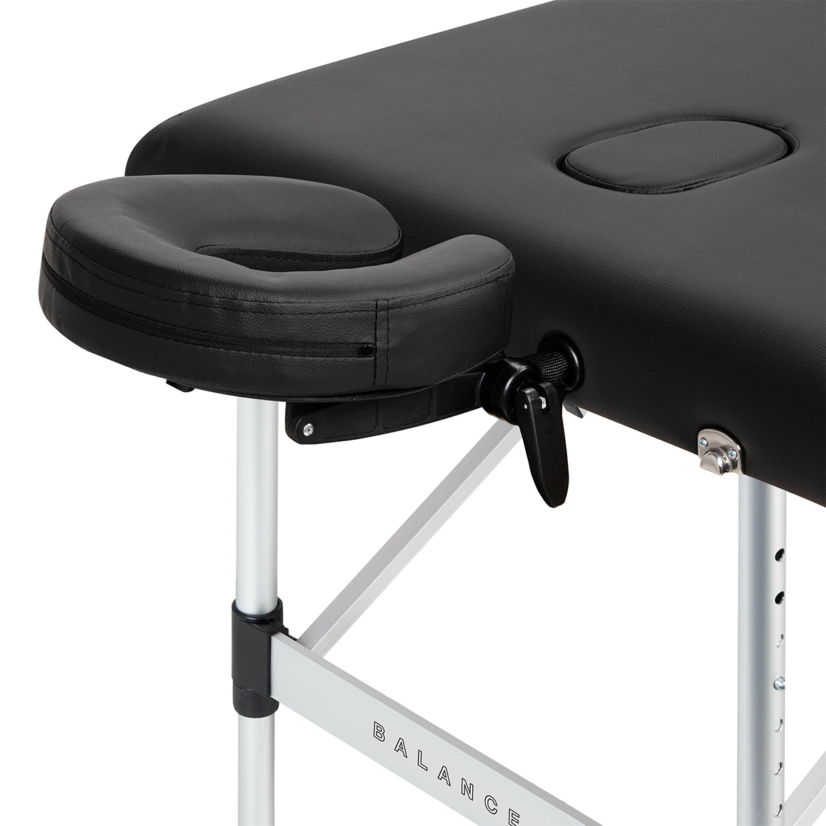 BALANCE aluminium folding massage table 3 segment black - BVShop