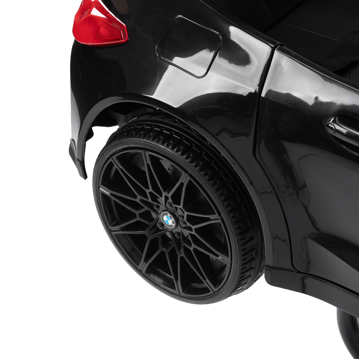 Gabbiano BMW black kids barber chair detail view