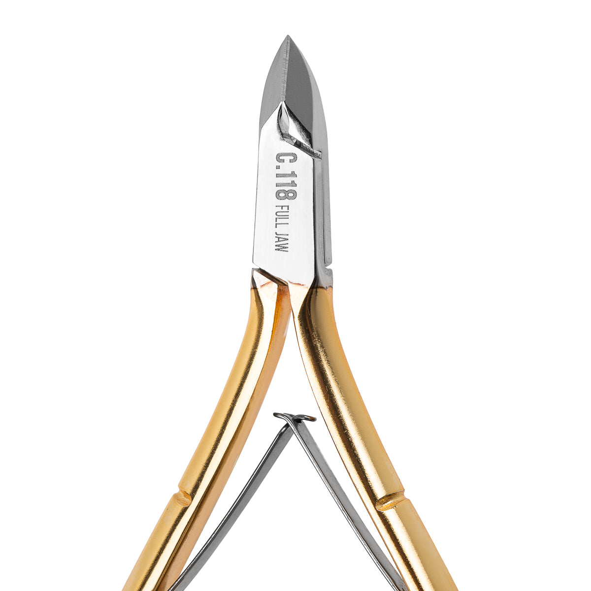 NGHIA export cuticle nippers C-118 with stainless steel blades and ergonomic handles for precise cuticle grooming.