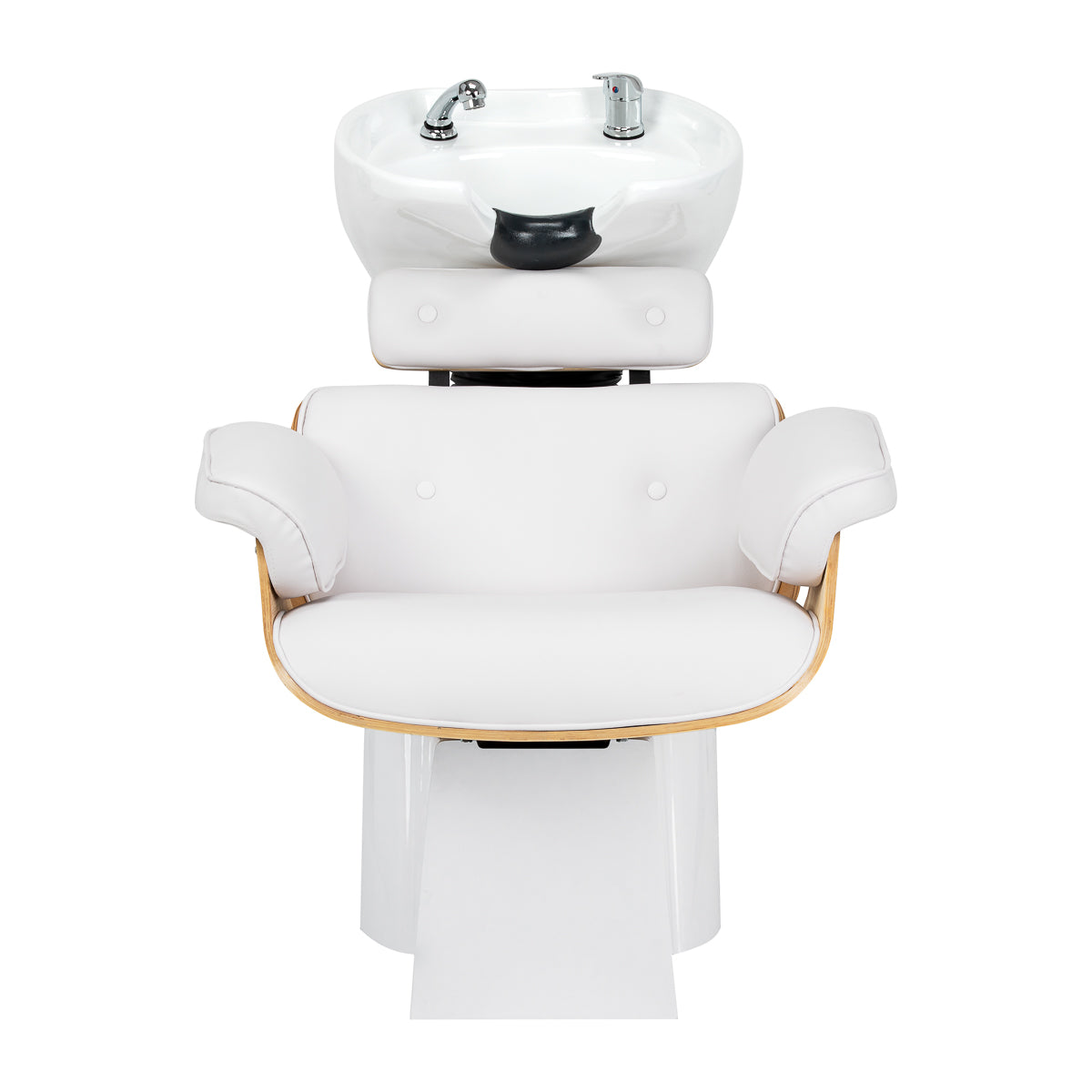 White Gabbiano Florencja shampoo station chair for professional salon