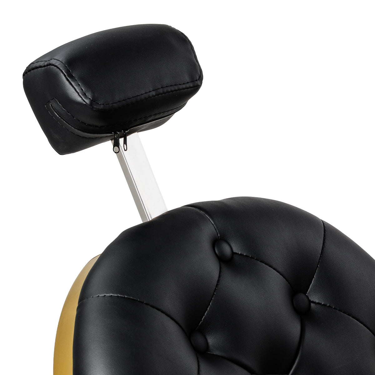 Gabbiano Niccolo barber chair with black synthetic leather upholstery