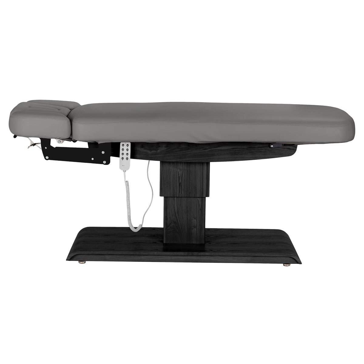 Sillon Relax Electric SPA Lounger – Grey, Black Base · Side view