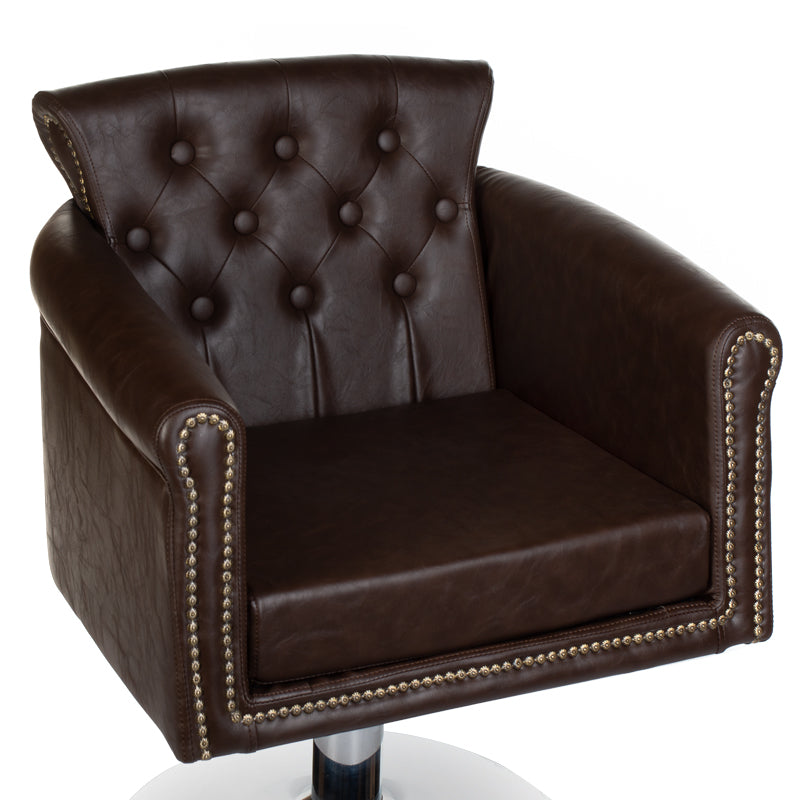 Hairdressing chair ALBERTO BH-8038 brown - BVShop