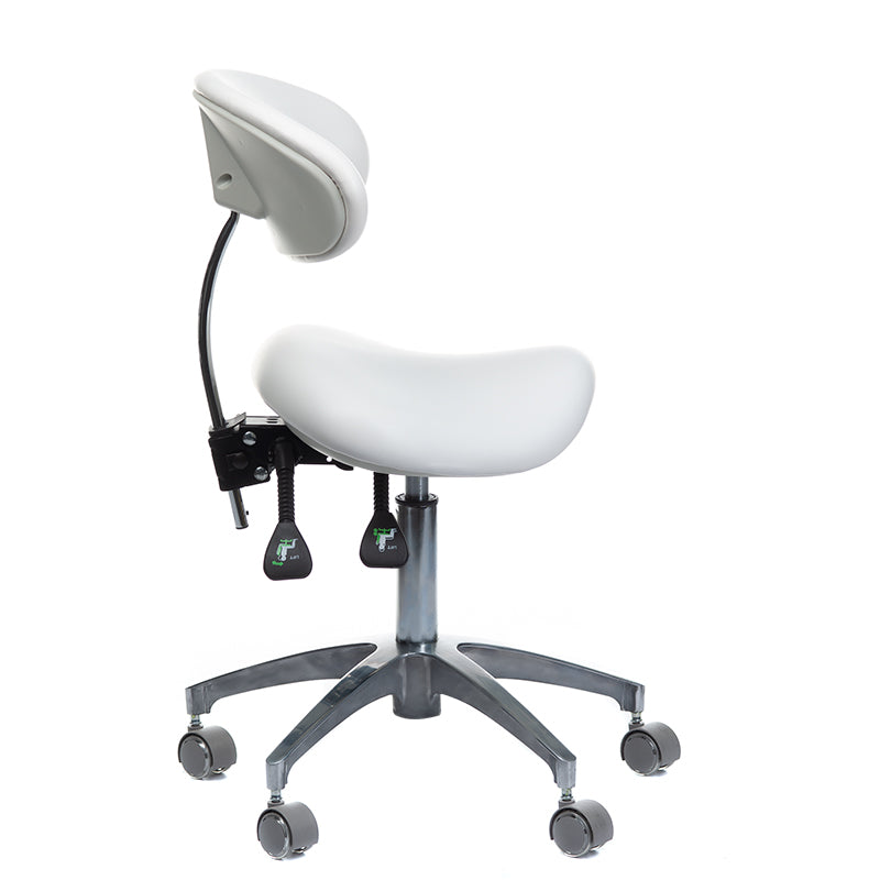 Medical stool with backrest BD-Y925 White - BVShop