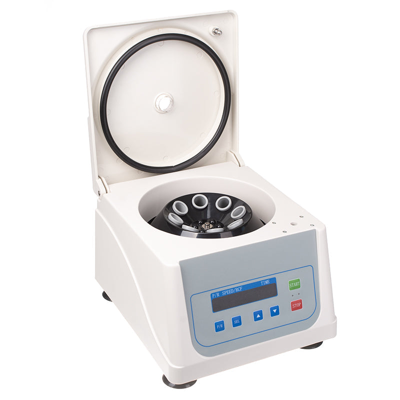 Laboratory plasma centrifuge TD4C by Beauty System with digital controls and stainless steel rotor for medical sample separation.