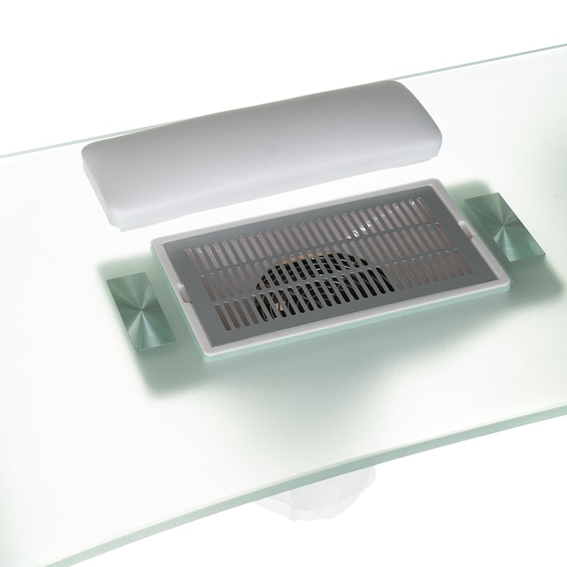 Manicure Table + hood BD-3425-1+P WHITE - BVShop