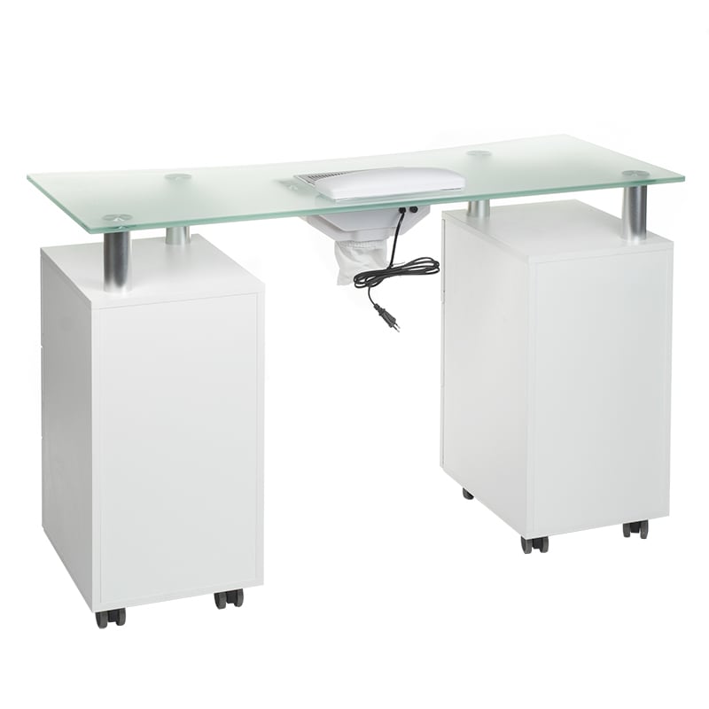 Manicure Table + hood BD-3425-1+P WHITE - BVShop
