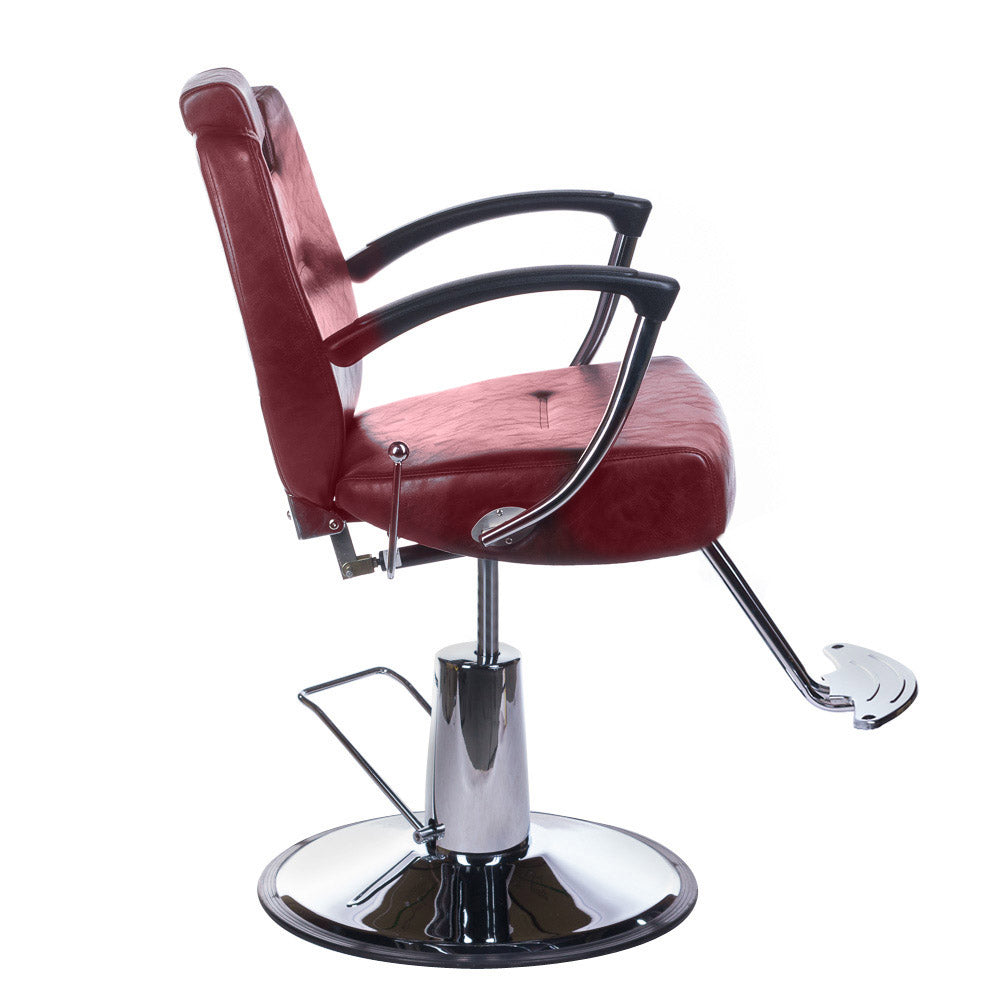 Barber chair HEKTOR BH-3208 Burgundy - BVShop