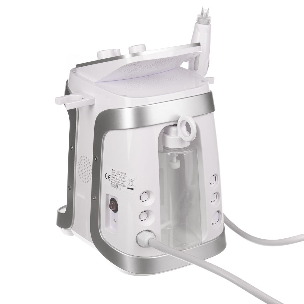 AquaPeel Cleaning BR-20201 device from Beauty System with detachable tips and control panel for facial skin cleansing.
