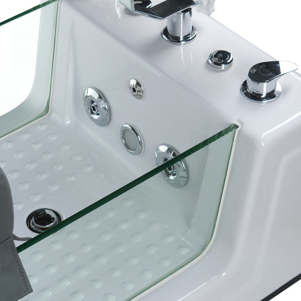 5-Fotel do pedicure z masażem BR-2310 Szary-5