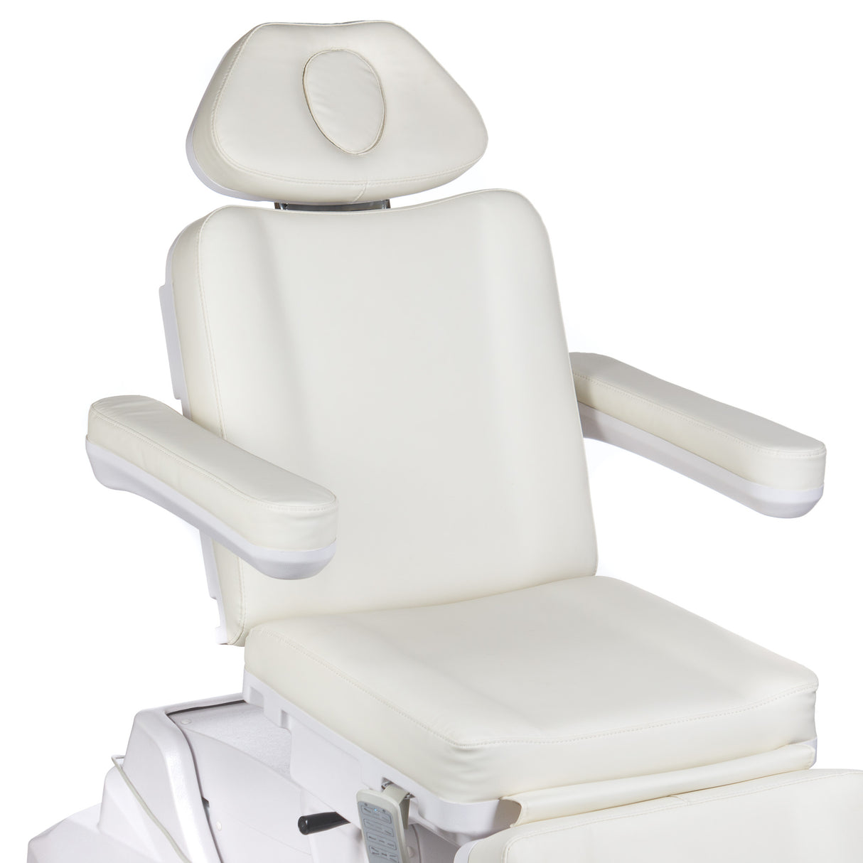 Electric cosmetic chair heated BR-6686 white - BVShop