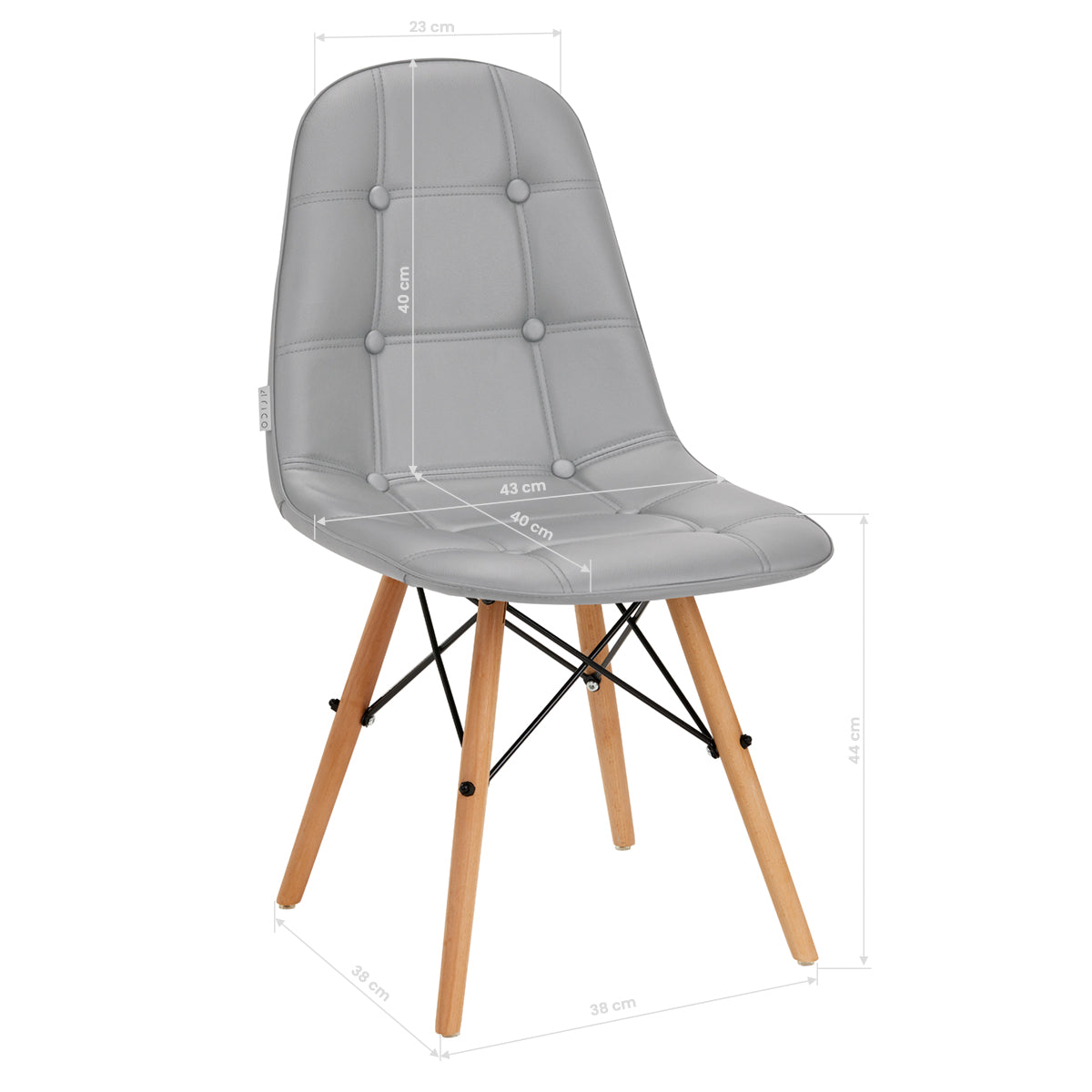 4Rico Cosmetic chair QS-185 gray - BVShop