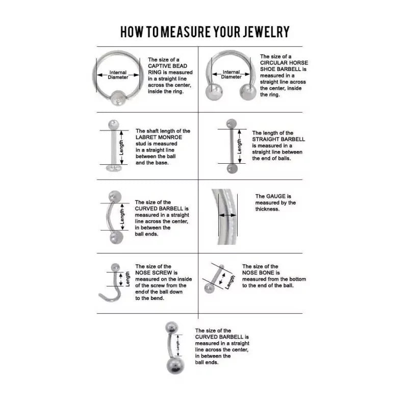 How to measure jewelry - BVShop