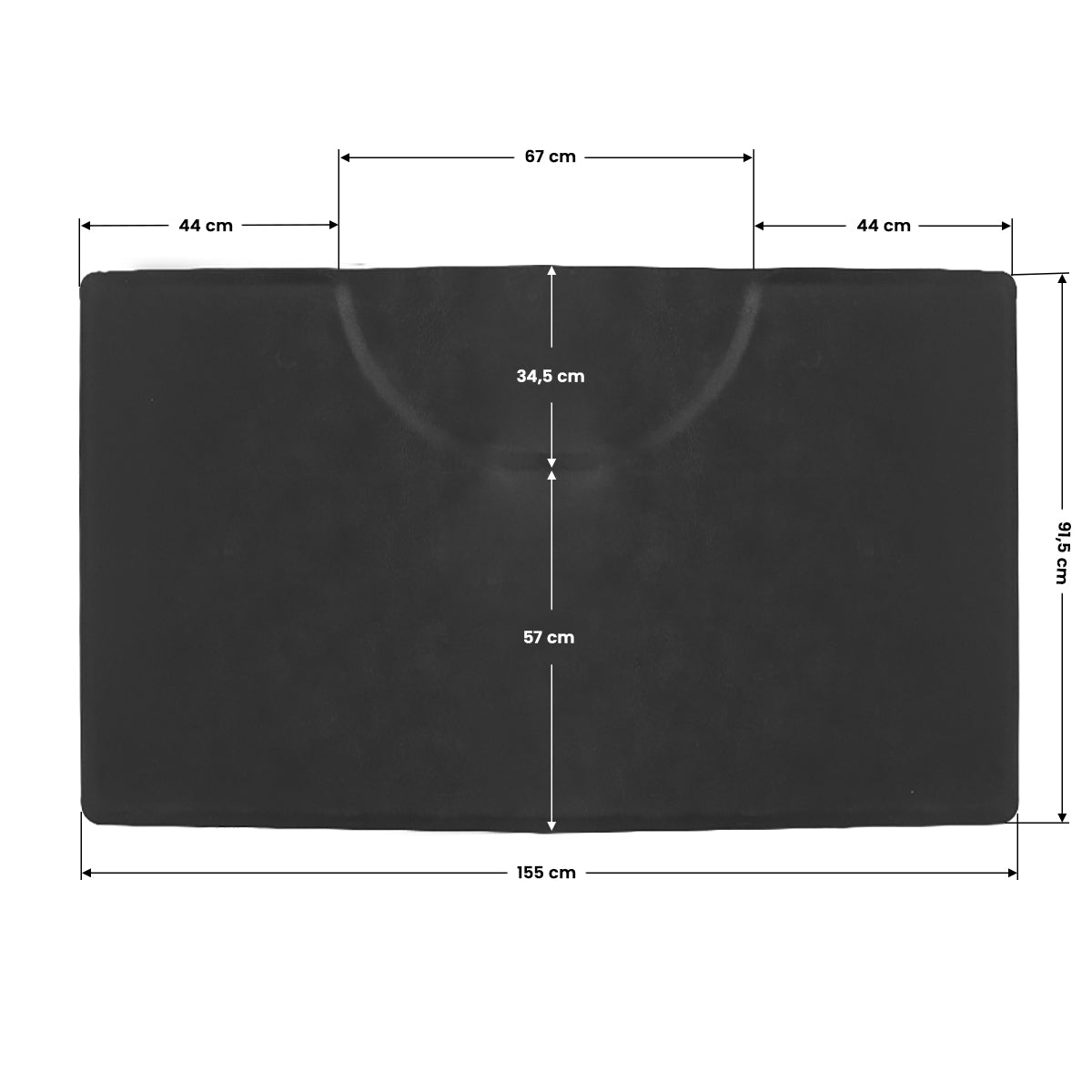 Barber mat under the rectangle armchair - BVShop