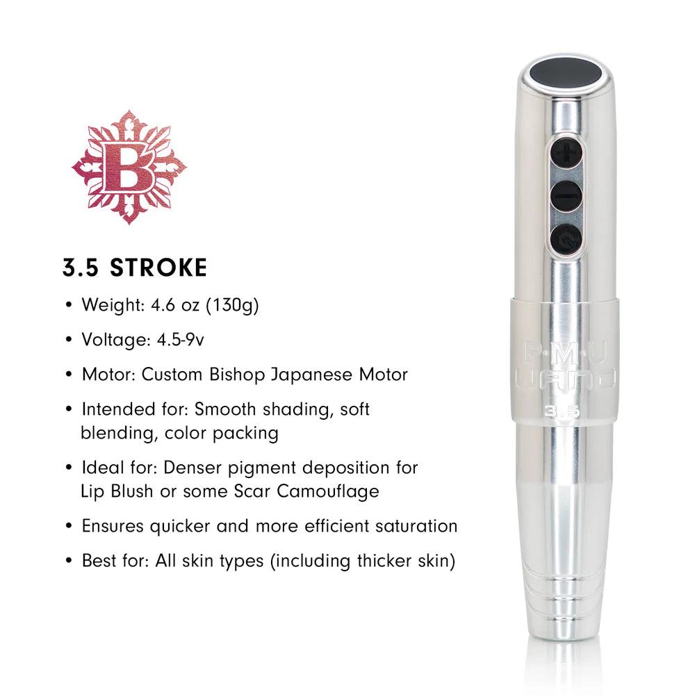 Bishop PMU Wand Rose Gold Wireless Machine Kit Stroke 3.5mm - BVShop