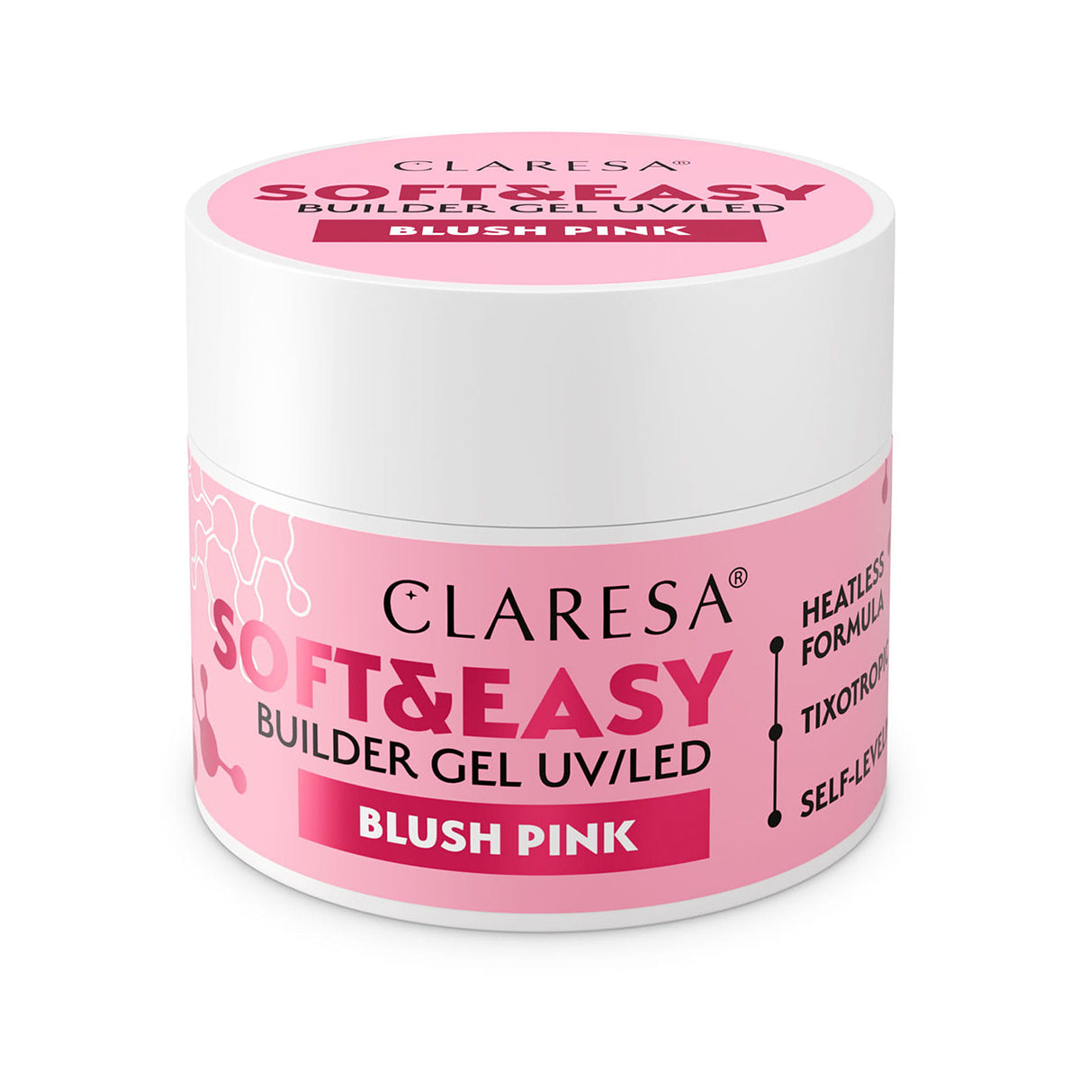 Claresa builder gel Soft&Easy blush pink 90g - BVShop