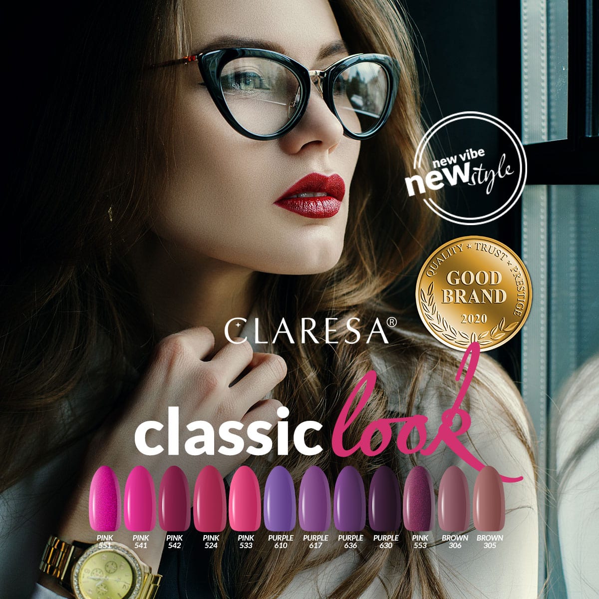 CLARESA Hybrid nail polish BROWN 306 -5g - BVShop