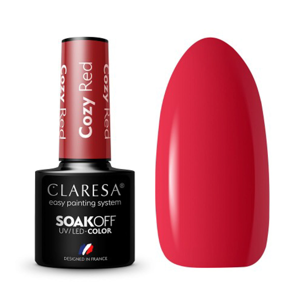 CLARESA Hybrid nail polish COZY RED -5g - BVShop