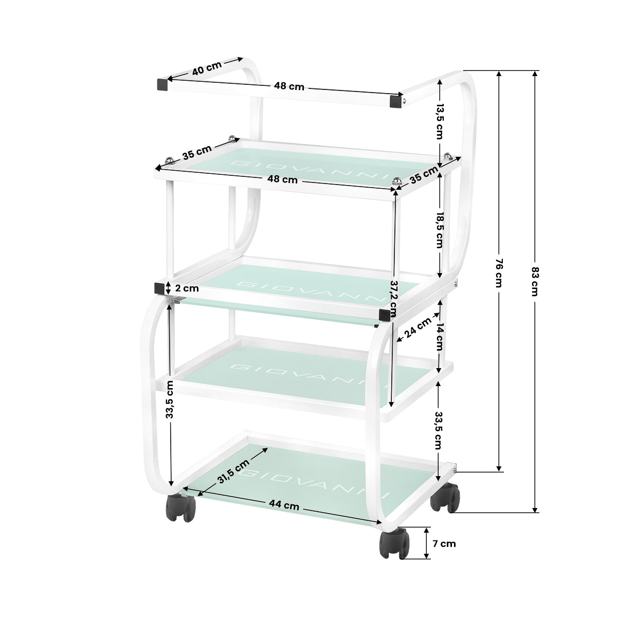 Cosmetic table type 1012 giovanni - BVShop