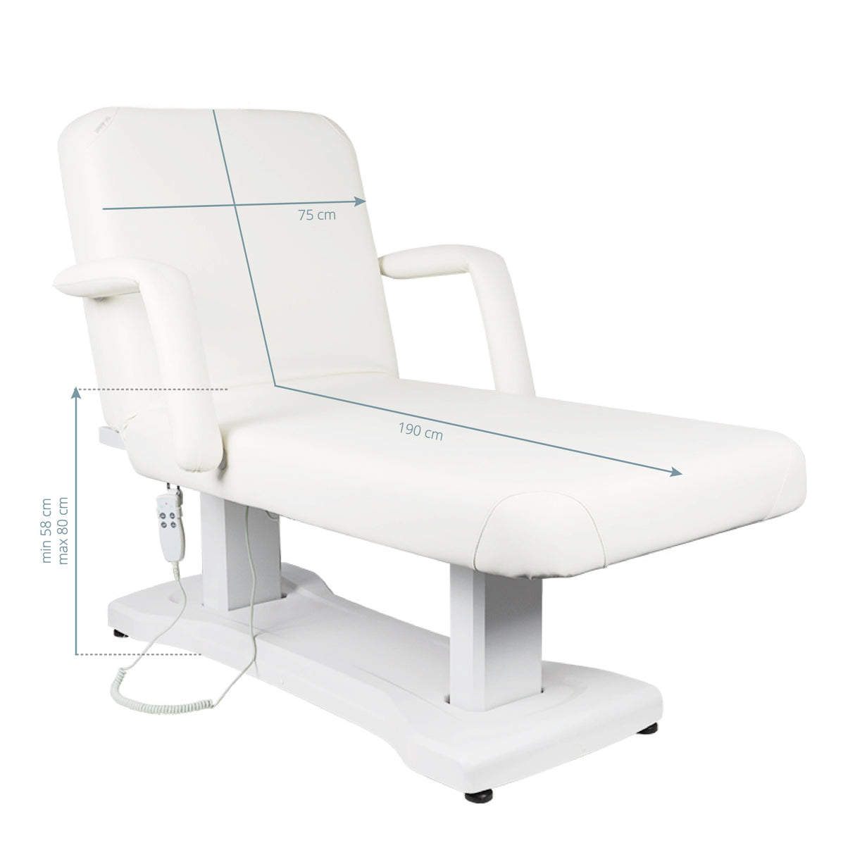 Electric bed massage azzurro 819a 3 strong White - BVShop