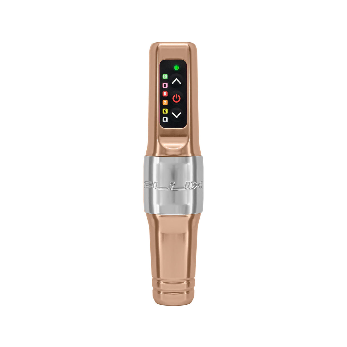 Microbeau Flux Mini Champagne Gold with PowerBolt Mini Tattoo & PMU Machine - BVShop