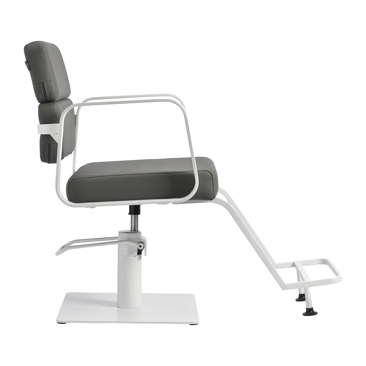 Gabbiano hairdressing chair Porto white gray - BVShop
