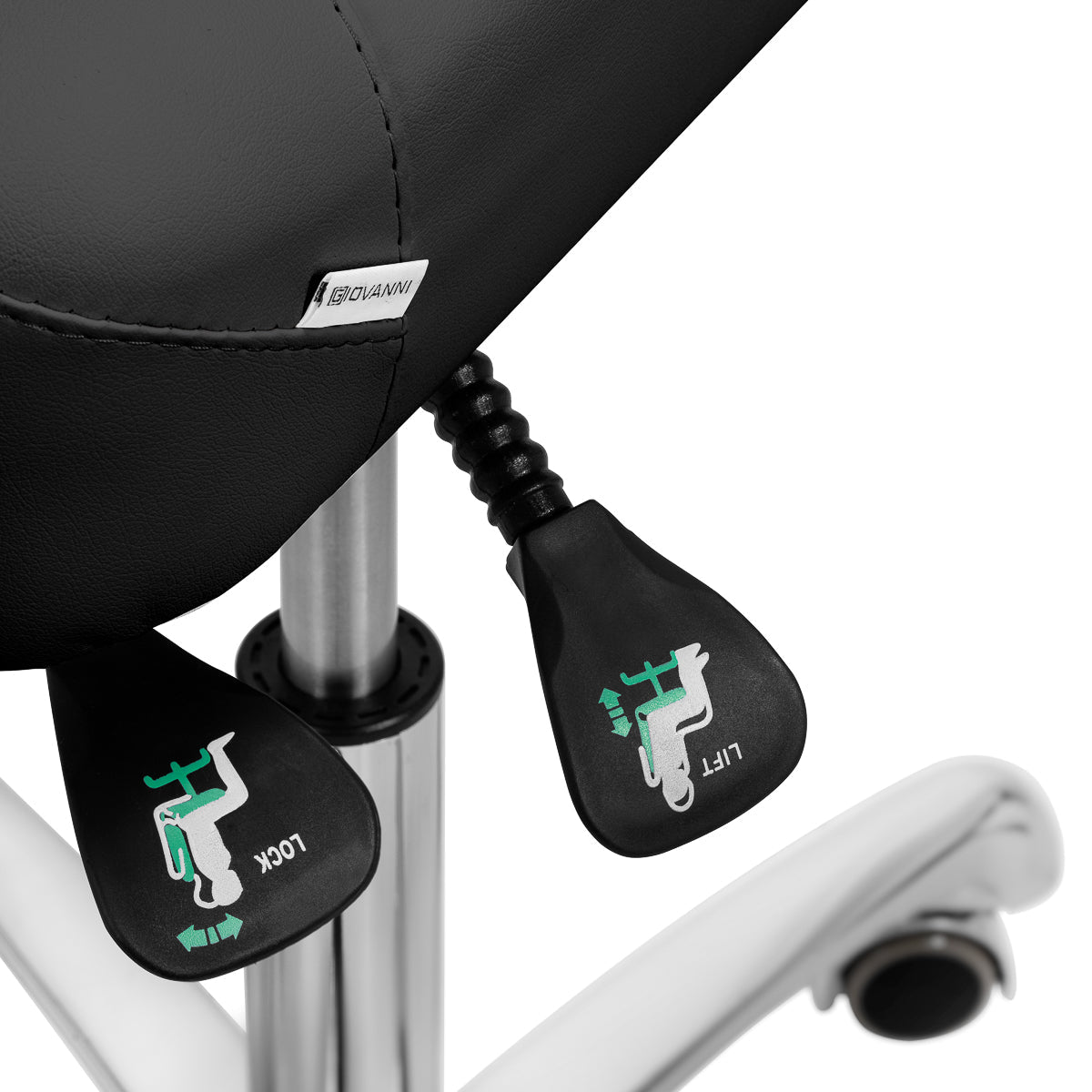 Giovanni podiatry stool 1005 black - BVShop