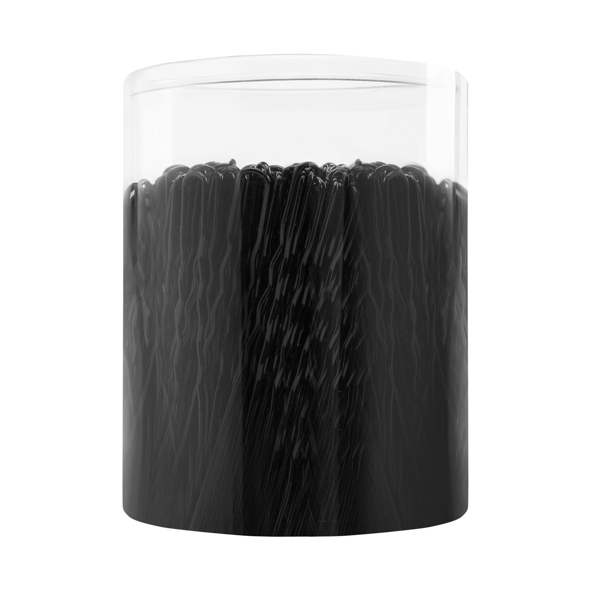 Hairdressing buns for hair e-65 300 pieces 6 cm black - BVShop