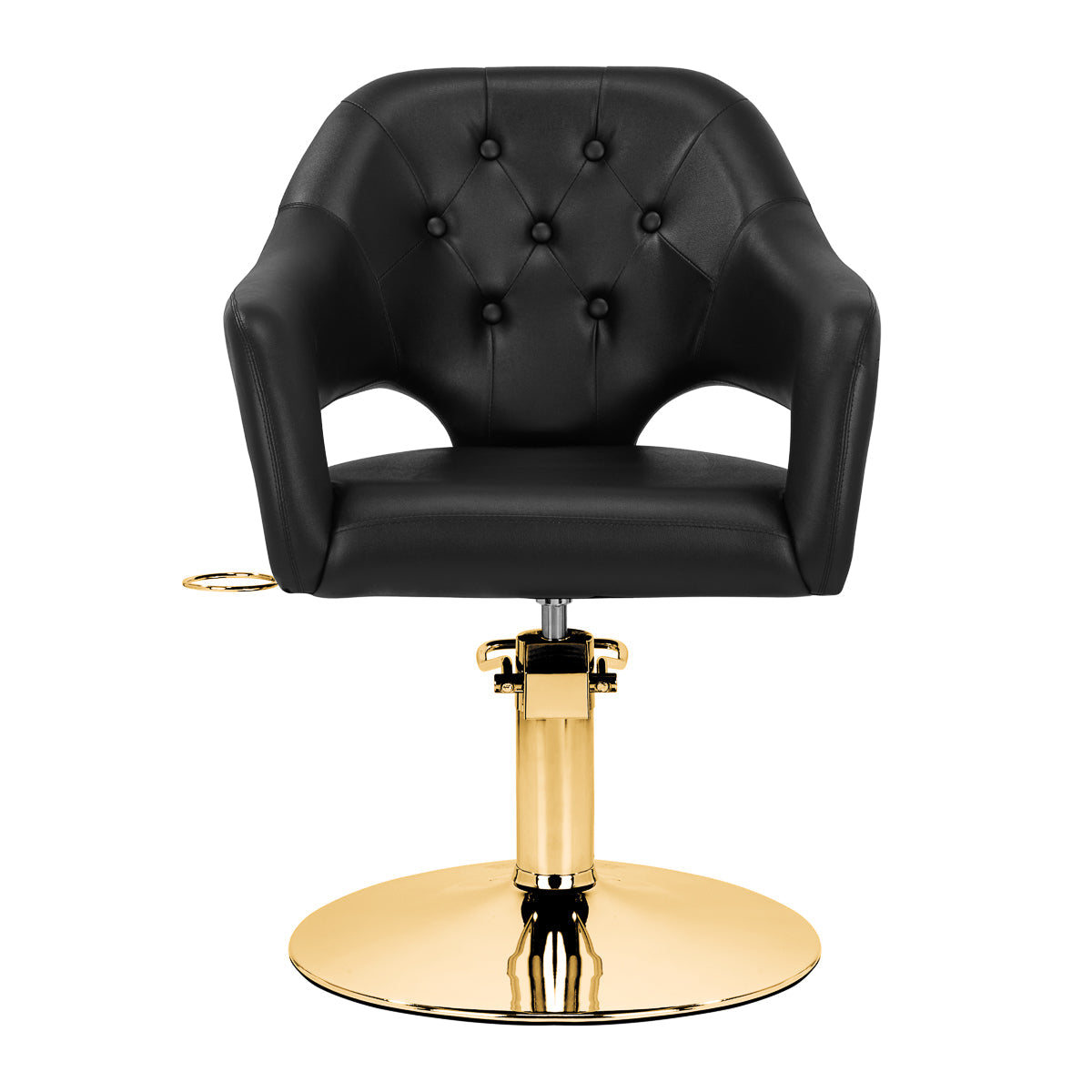 Hairdressing chair Gabbiano Parma Gold Black - BVShop