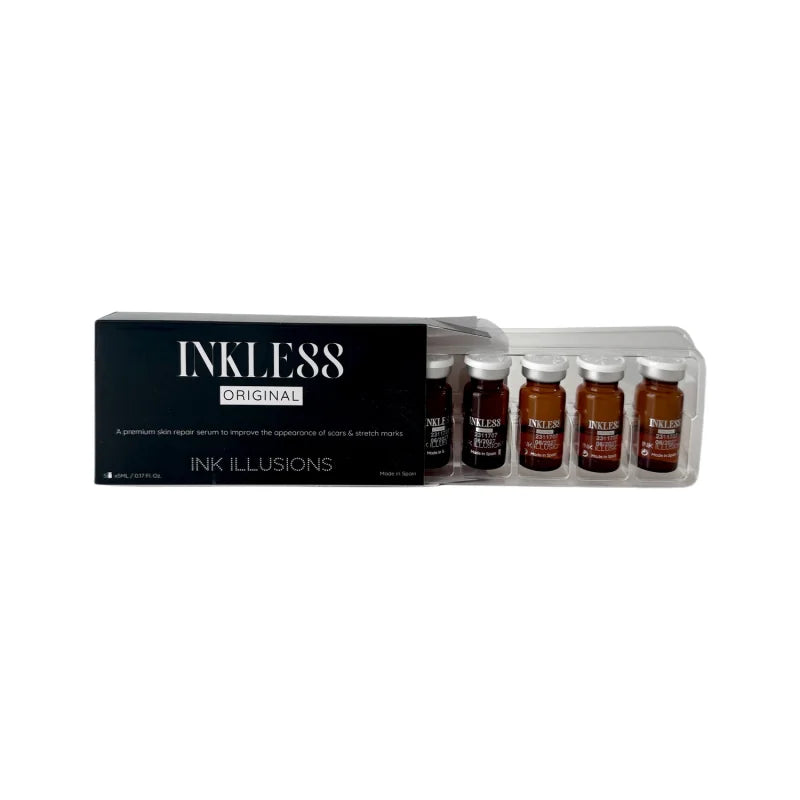 Ink Illusions INKLESS professional skin serum set with five 5ml vials