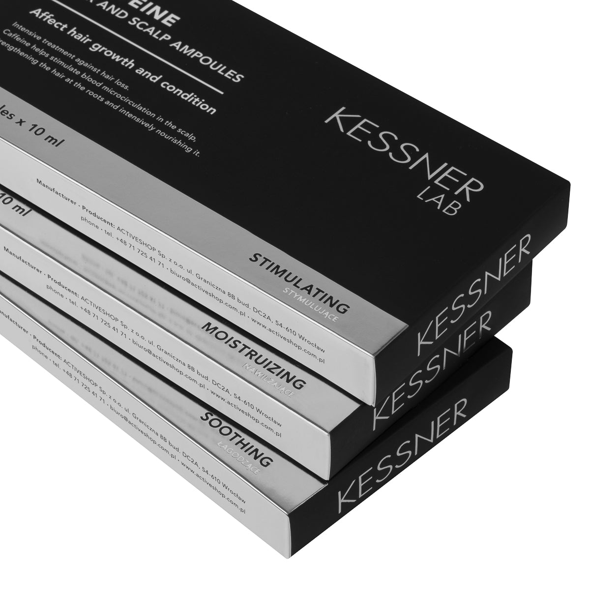 KESSNER LAB Caffeine ampoules for scalp and hair 10 x 10 ml - BVShop