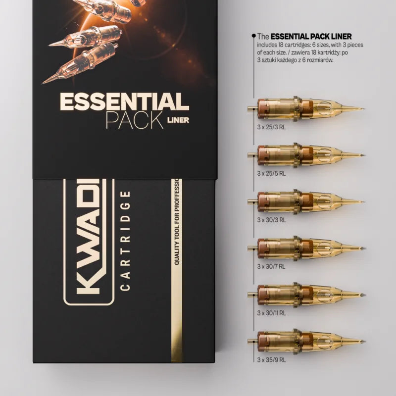 Kwadron Cartridge System Liner Essential Pack 18 pcs. - BVShop