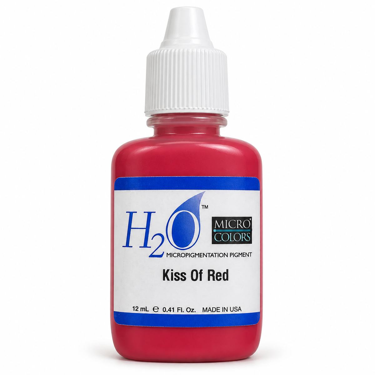 Li Pigments Micro Colors H2O Kiss of Red Practice Pigment 12ml — bottle on white background with soft shadow
