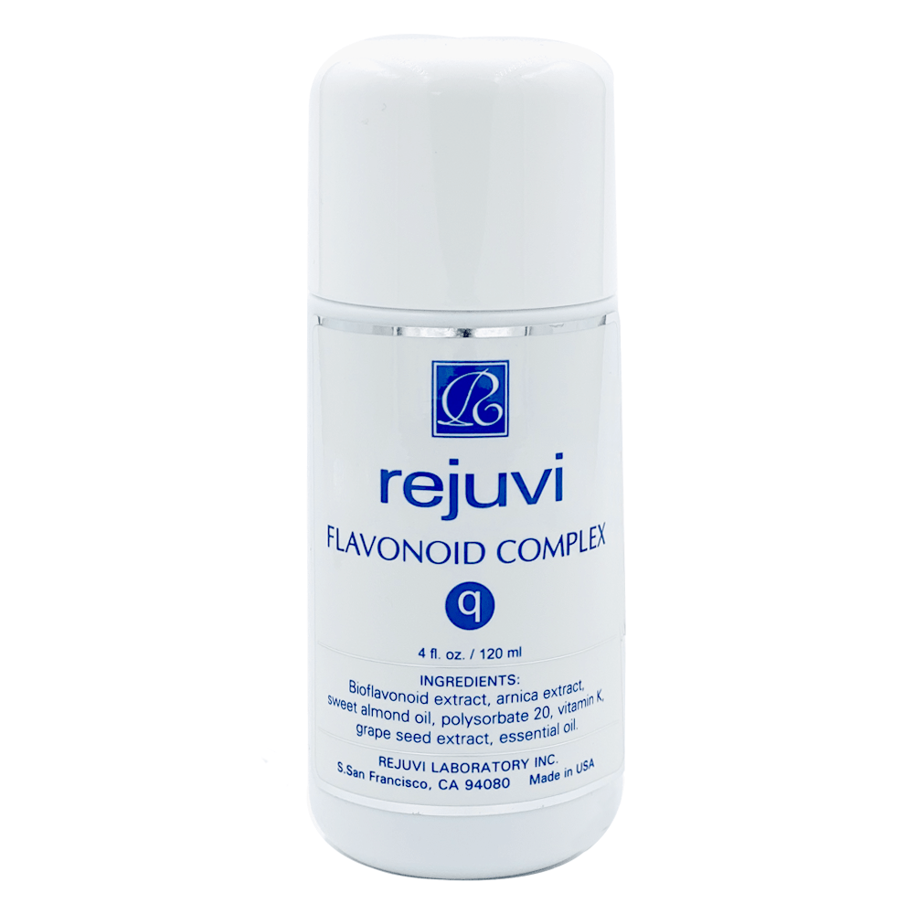 Rejuvi q Flavonoid Complex 120ml bottle, front label