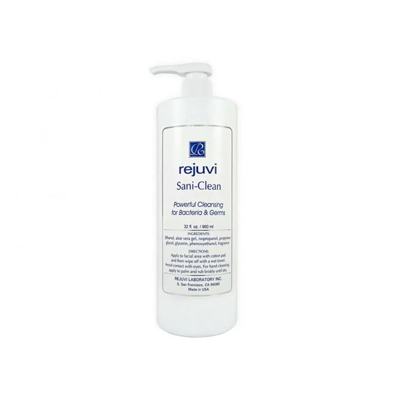 Rejuvi Sani-Clean 960ml, white 960ml pump bottle