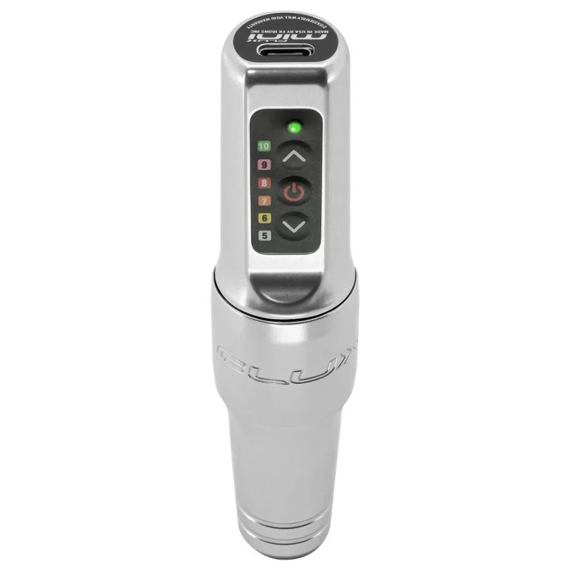 Spektra Flux Mini Silver with Power Bolt Tattoo & PMU Machine - BVShop