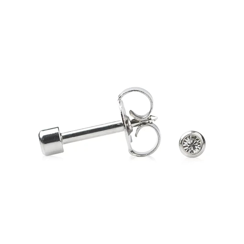 Studex April Crystal Bezel Earring - BVShop