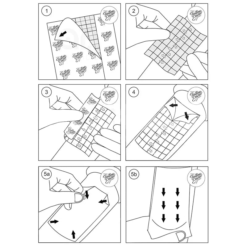Tattoo Eazer protective film, 15cm by 10m, transparent adhesive sheet used for tattoo aftercare and skin protection.