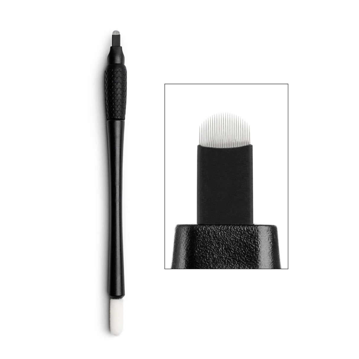 Set of 10 The Perma Microblading Disposable Tools U24 0.16mm for precise eyebrow microblading procedures