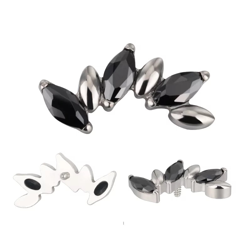 Titanium Ring Alternate Marquise - BVShop