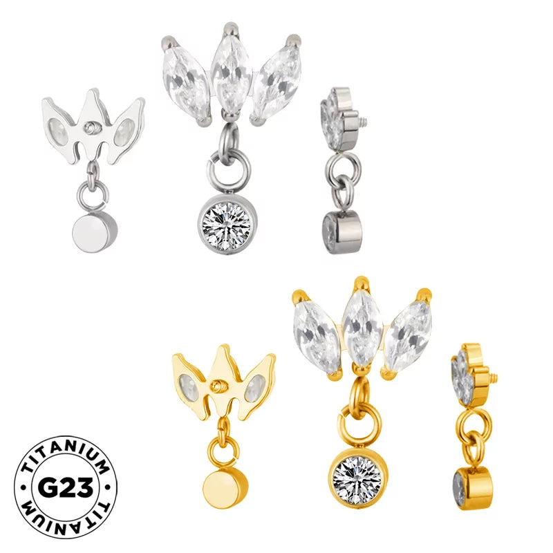 Titanium Ring Marquise Bezel - BVShop