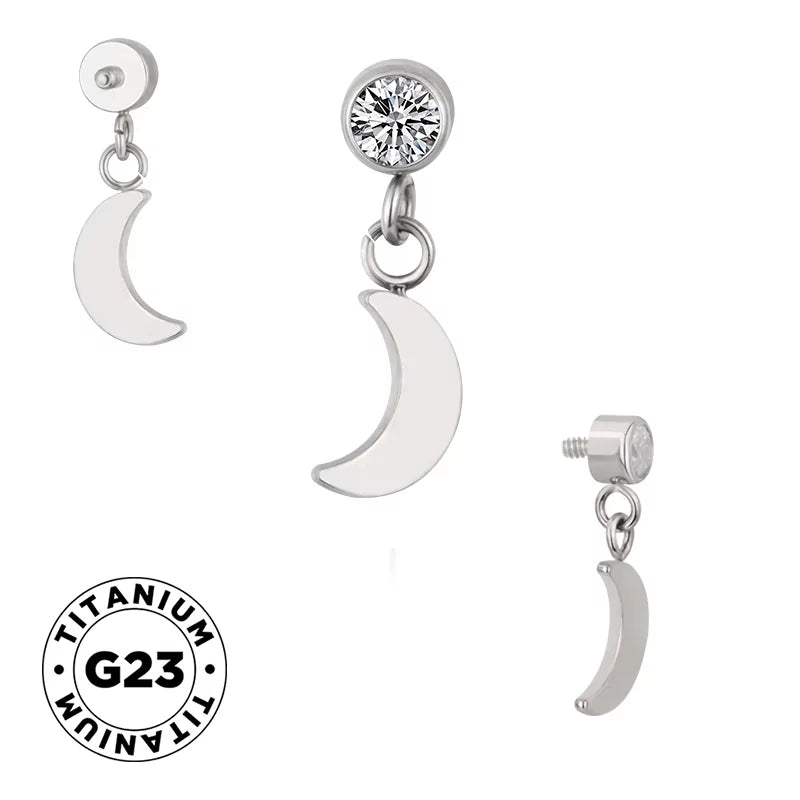 Titanium Ring Moon - BVShop