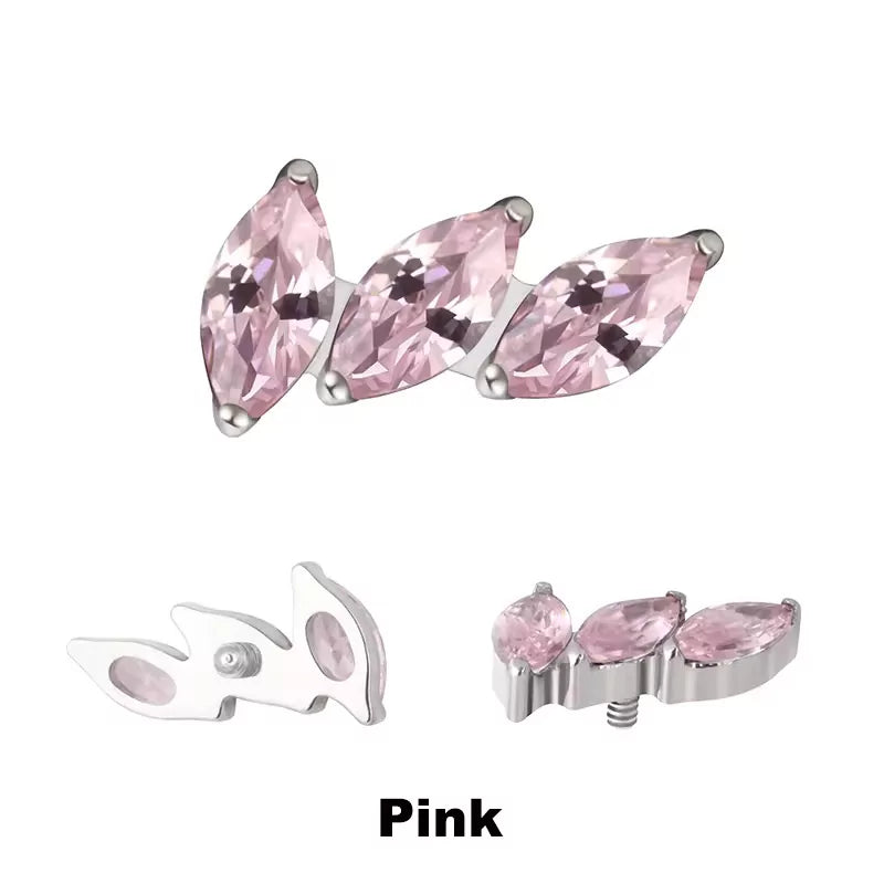 Titanium Ring Tips 3 Prong Curved Fan - BVShop