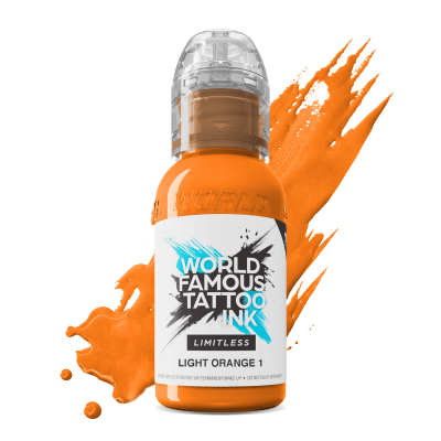 World Famous Limitless Tattoo Ink Light Orange 1 30ml - BVShop