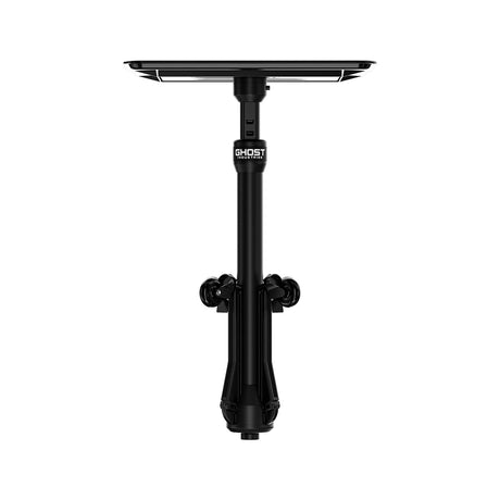 Ghost Tray Top Travel Tray Base Full System, black and silver design, showing the compact portable travel tray system.