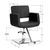 Gabbiano Helsinki hairdressing chair black - BVShop