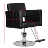 Hair system hairdressing chair hs33 black - BVShop